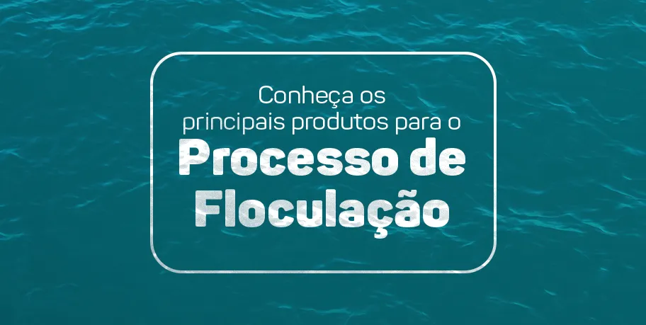 Conheça os principais produtos para o Processo de Floculação.